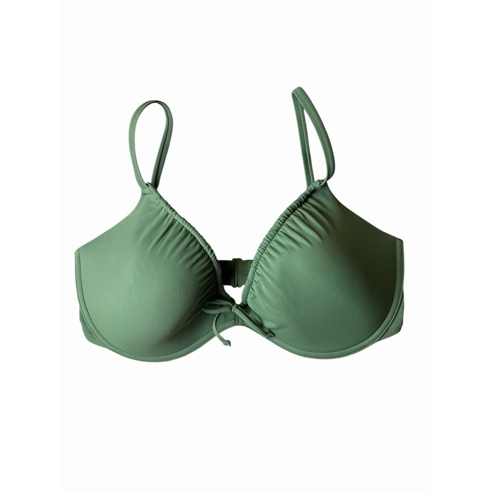 NEW Victoria's Secret Swimsuit Set L-DD/L  Bikini Green High Waisted (e9)